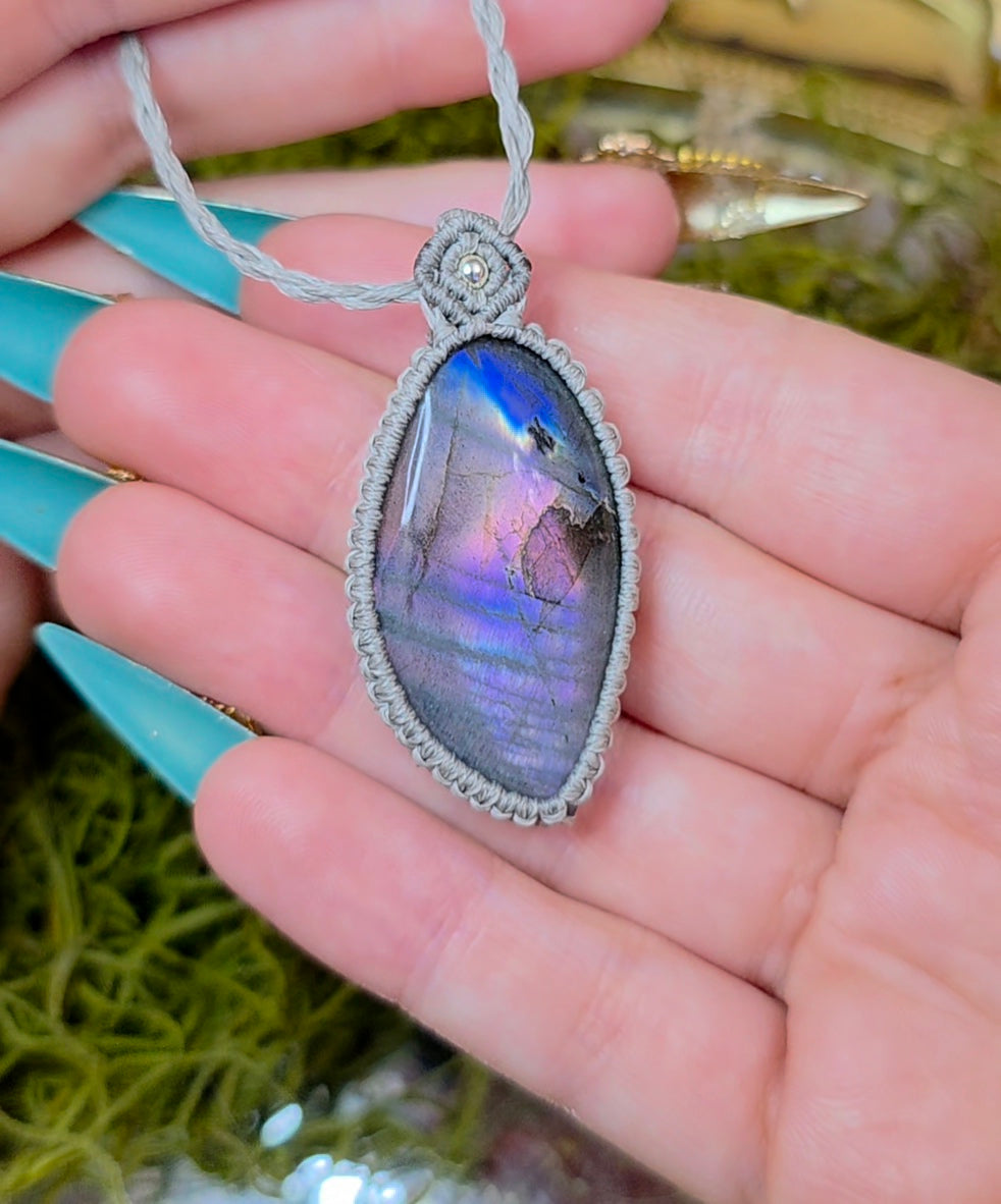 Sunset Labradorite Wrap Necklace