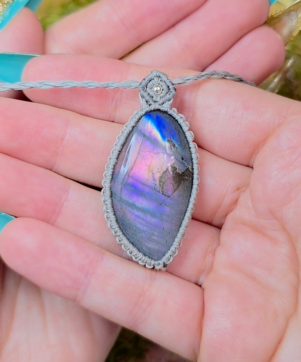 Sunset Labradorite Wrap Necklace