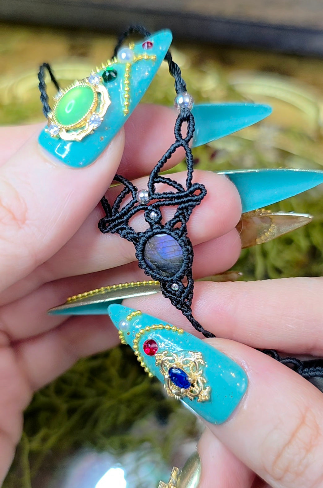 Double Labradorite Wrap Necklace