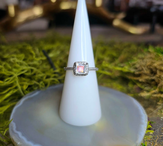 Madagascar Moonstone Square Ring