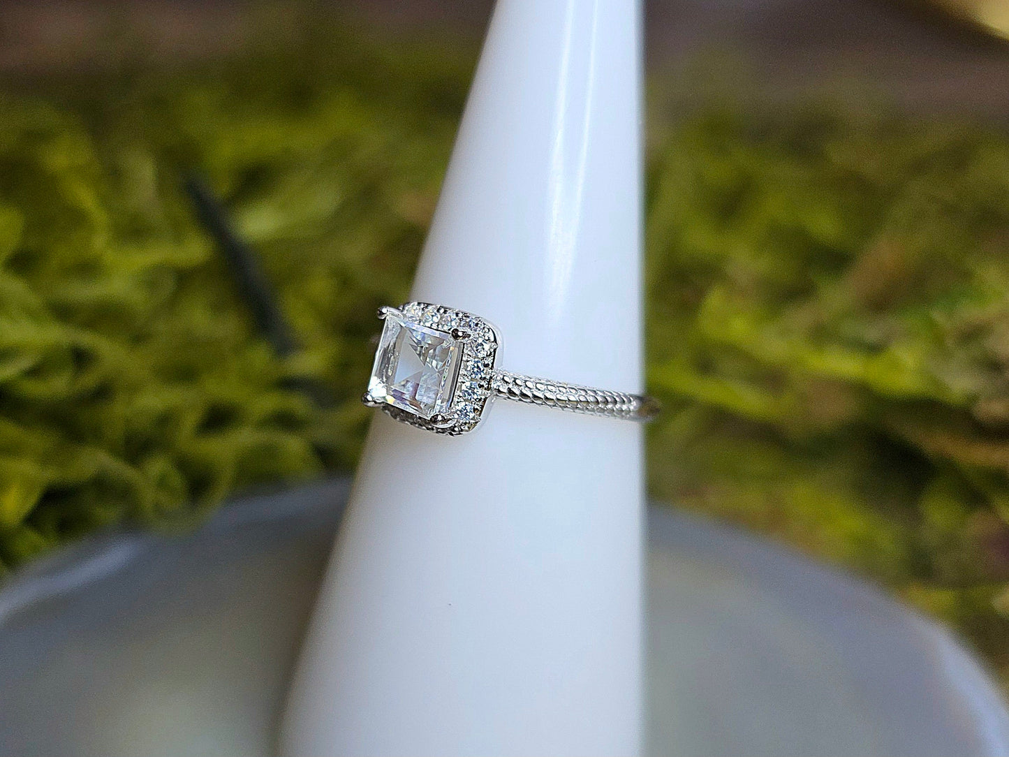 Madagascar Moonstone Square Ring