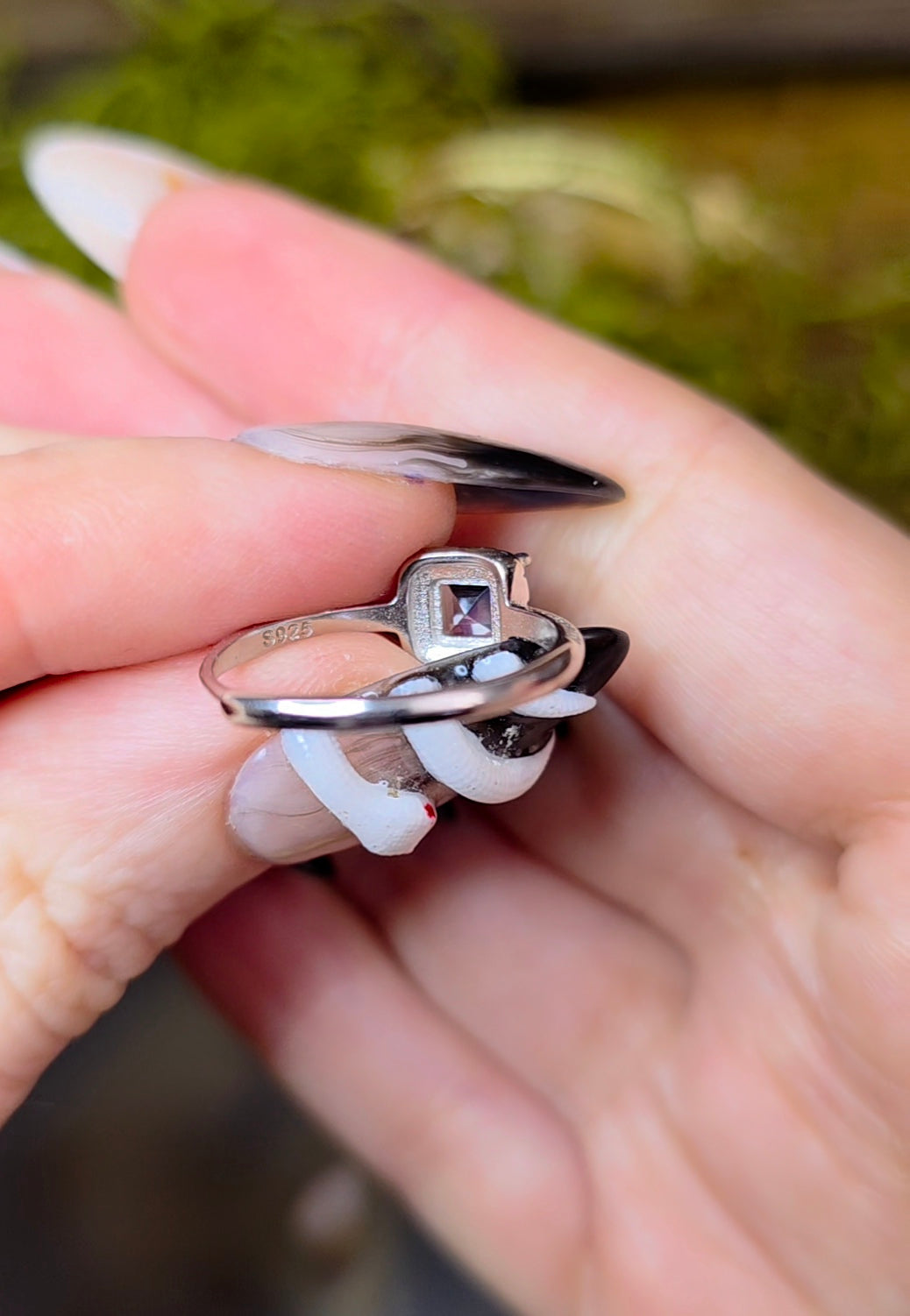 Madagascar Moonstone Square Ring