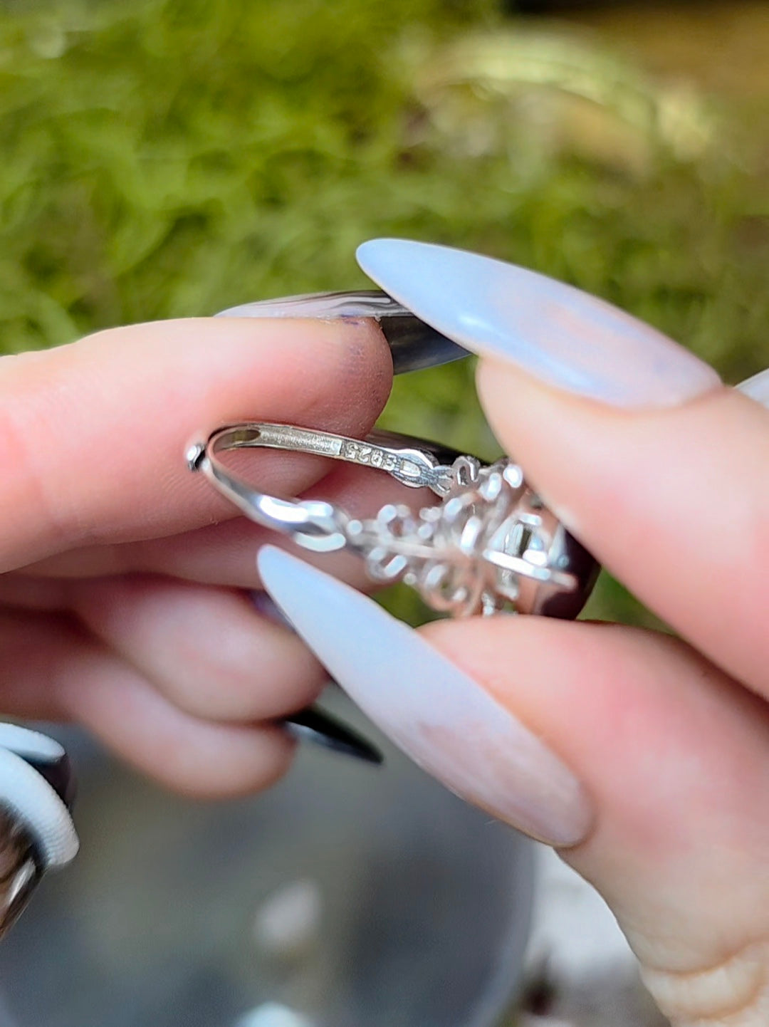 Pink Tourmaline Gothic Ring