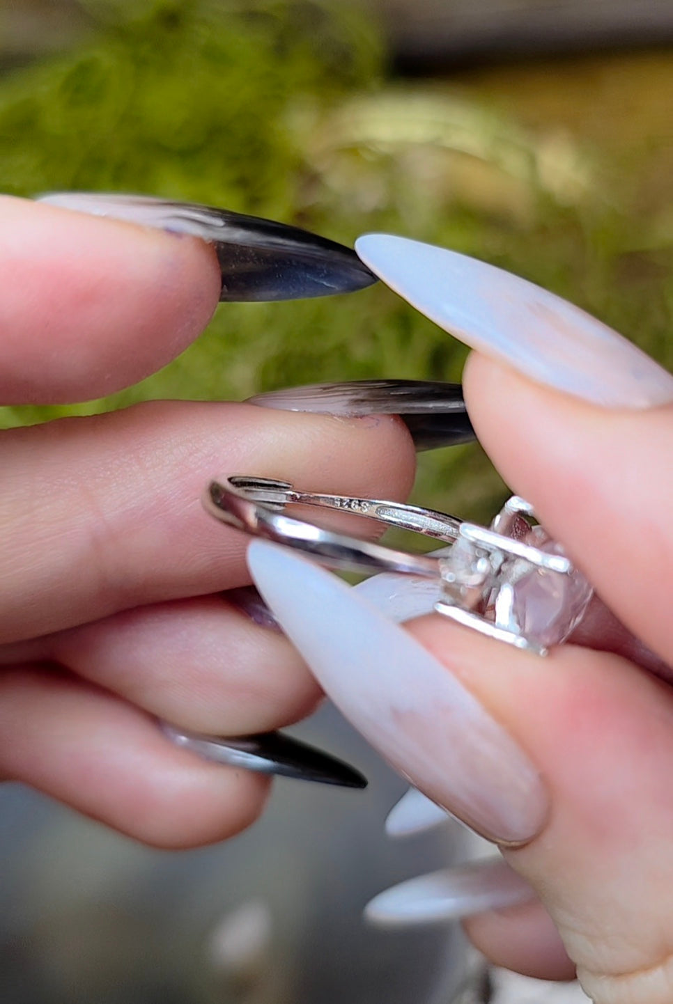 Rose Quartz Star Ring
