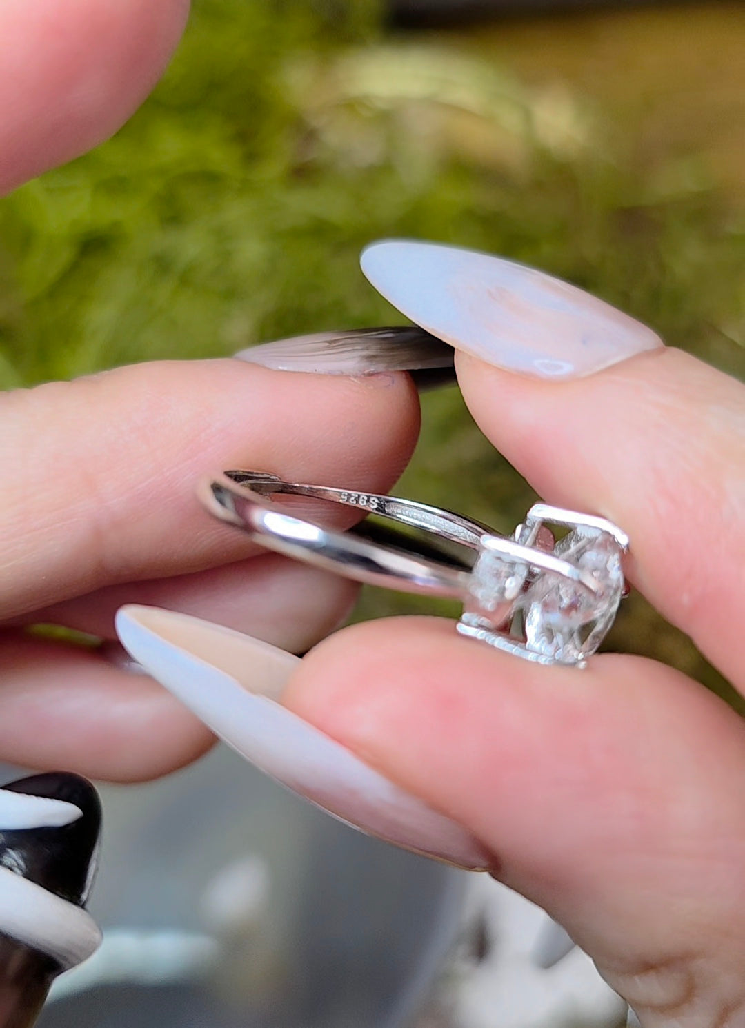 Clear Quartz Star Ring