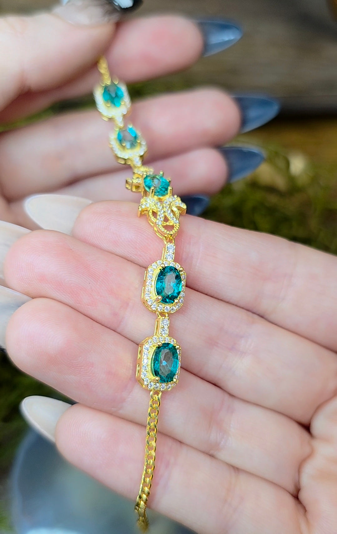 Turquoise Blue Topaz Sterling Silver Bracelet