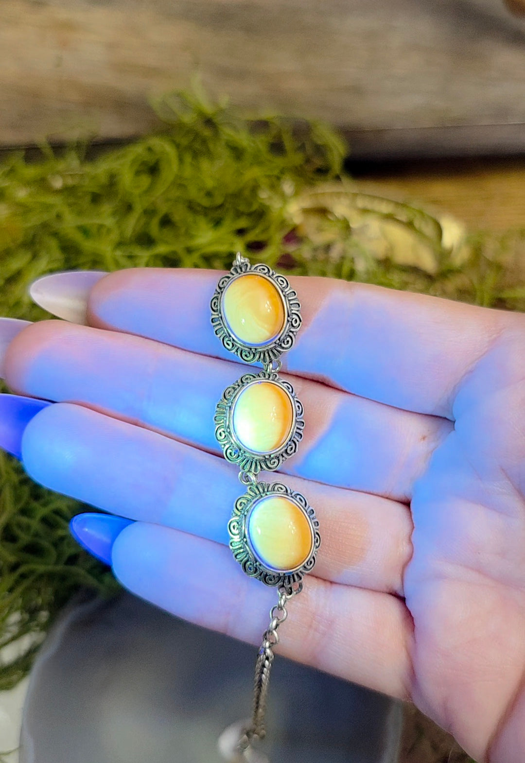 Baltic Amber Sterling Silver Bracelet