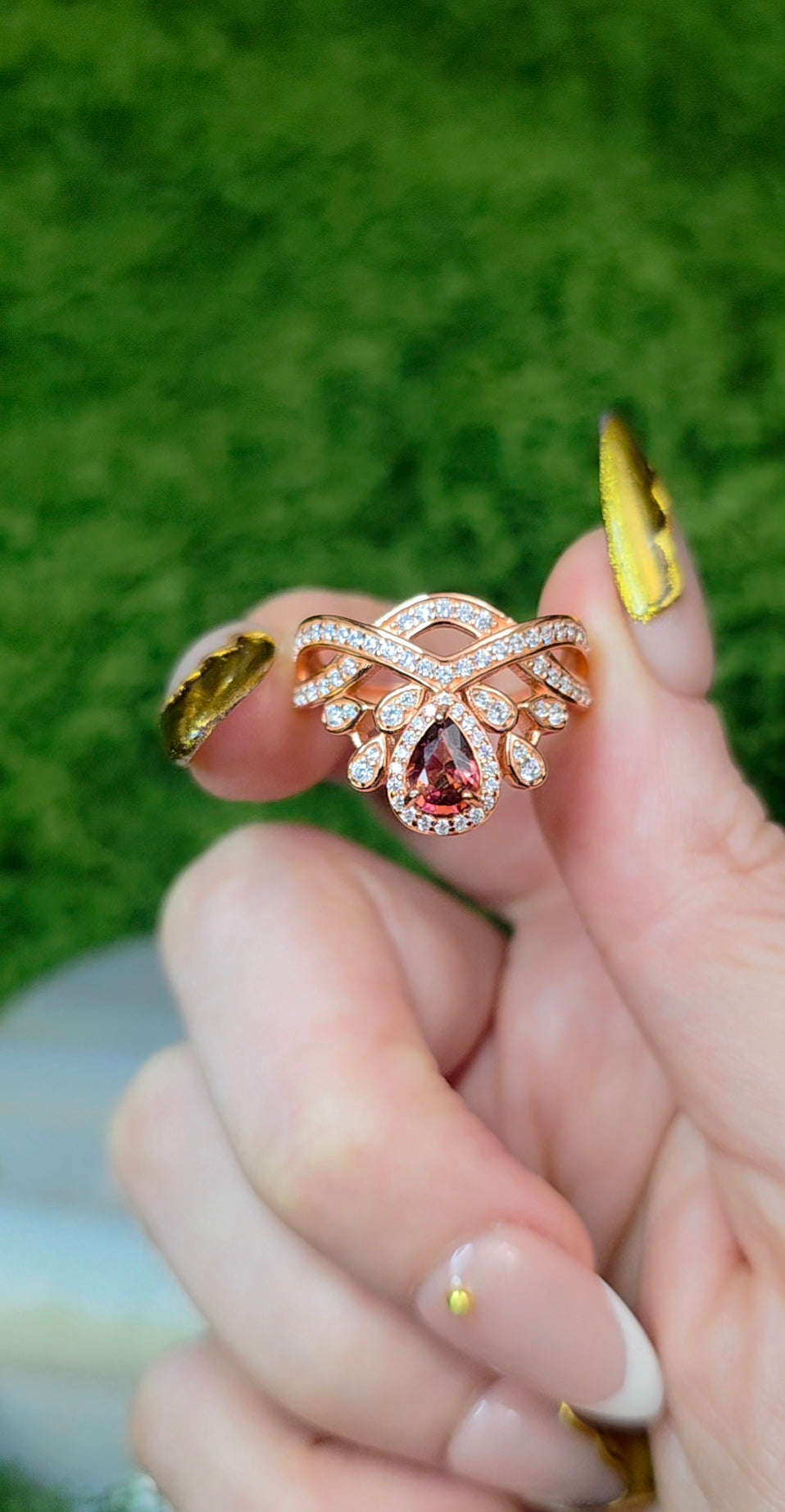 Garnet Princess Ring