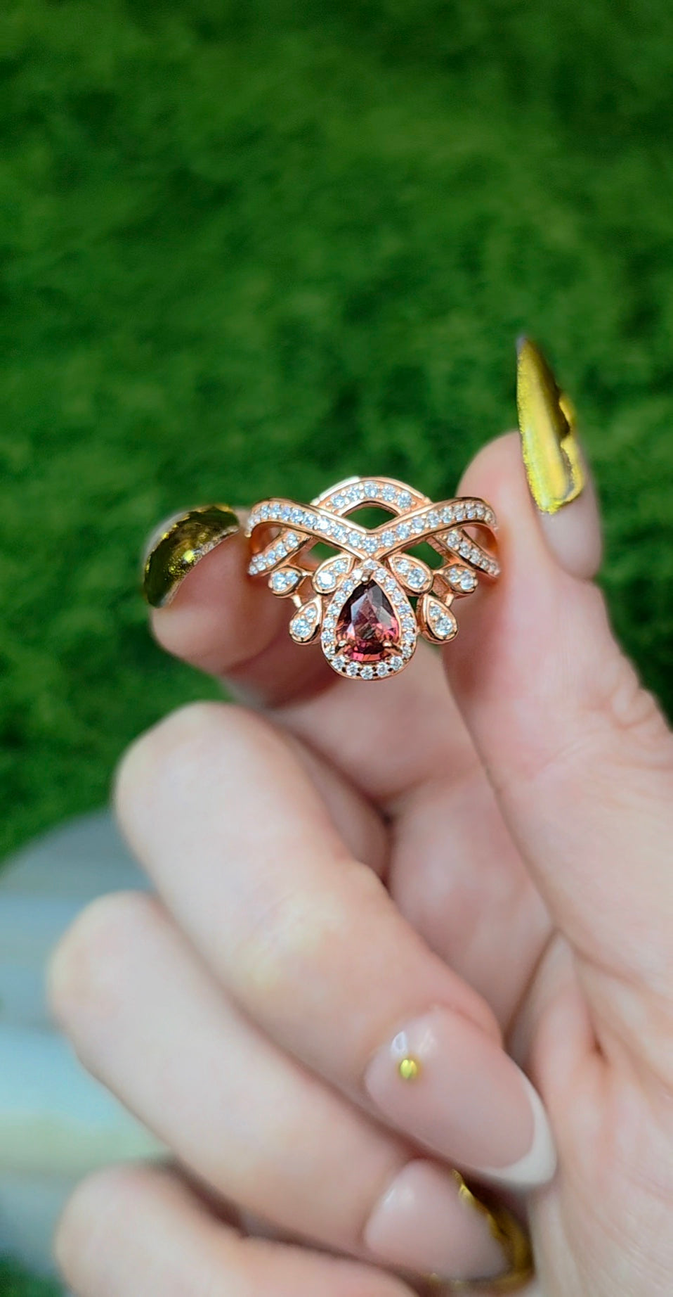 Garnet Princess Ring