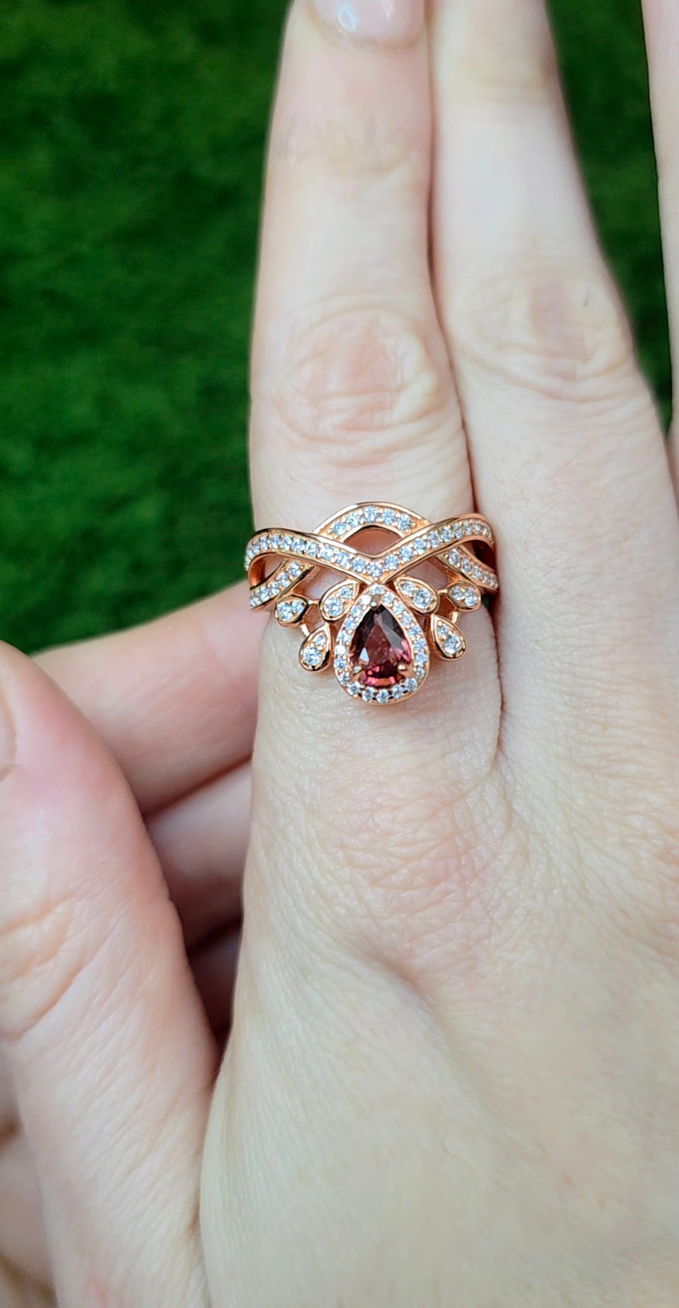 Garnet Princess Ring