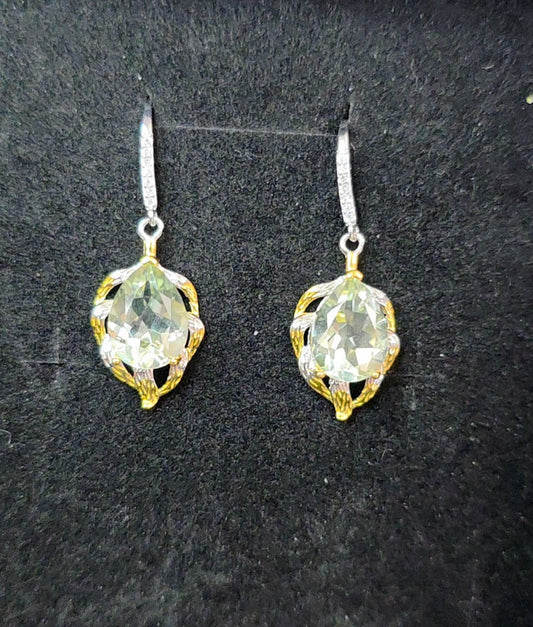 Green Quartz Earrings
