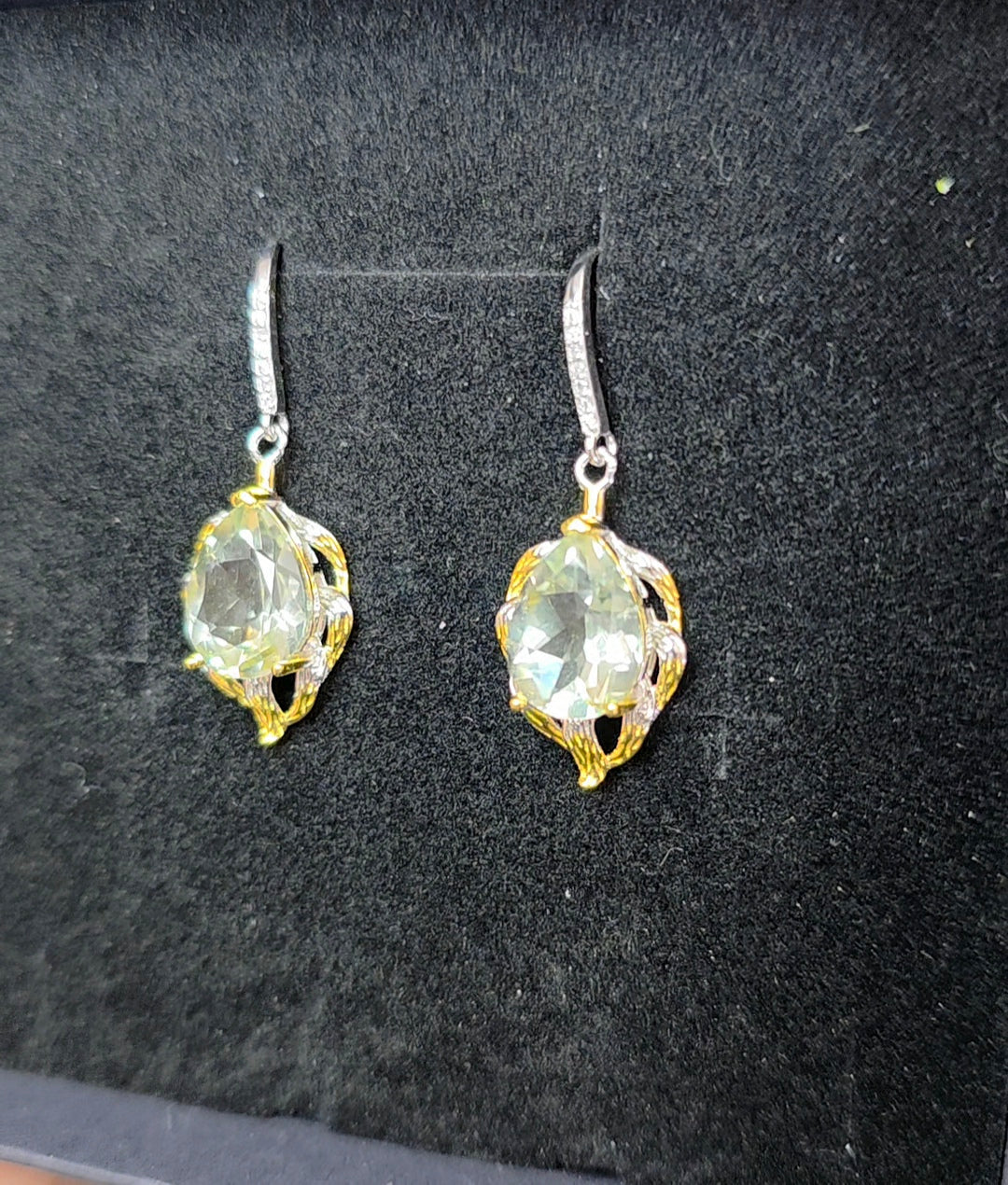 Green Quartz Earrings