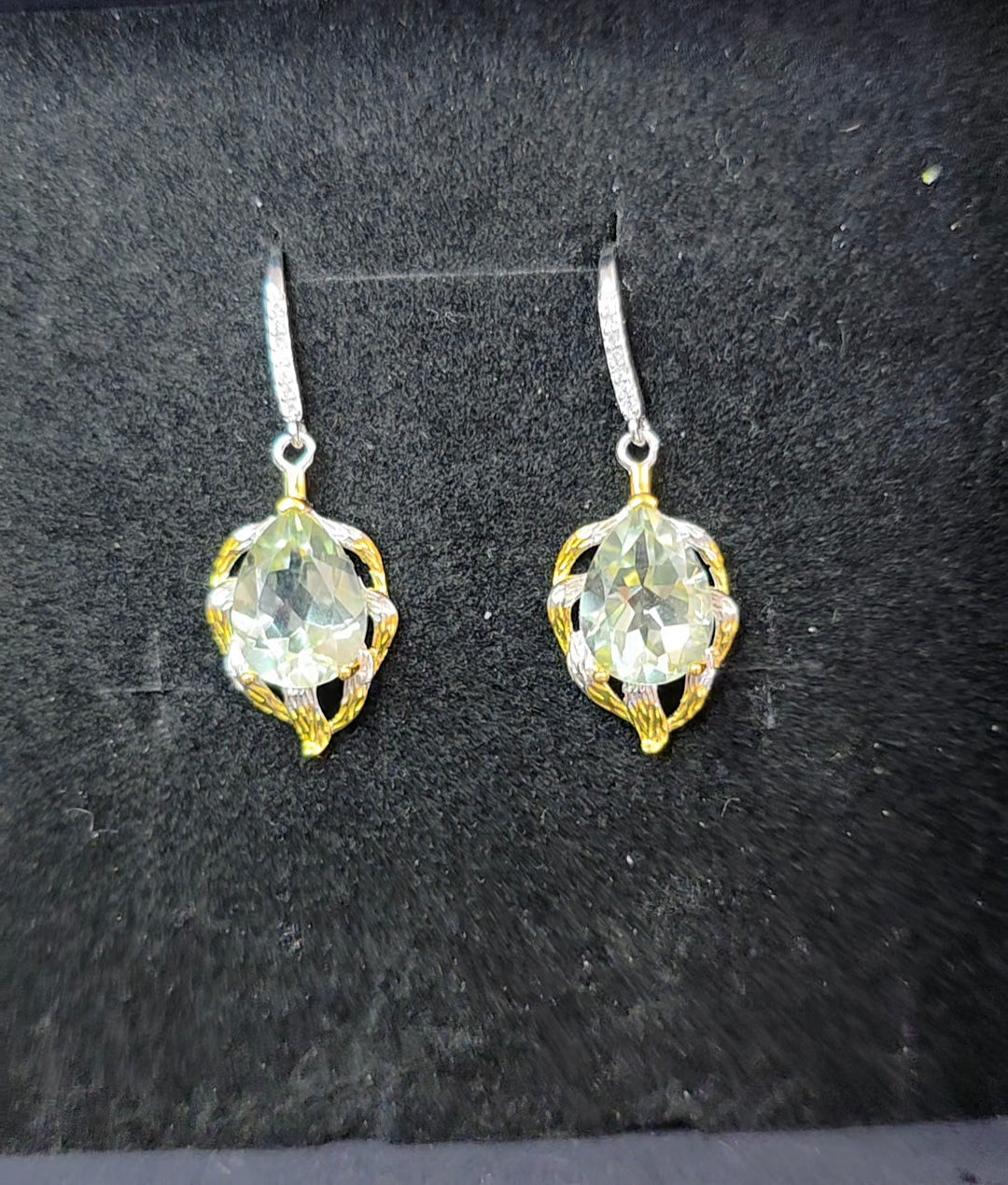 Green Quartz Earrings