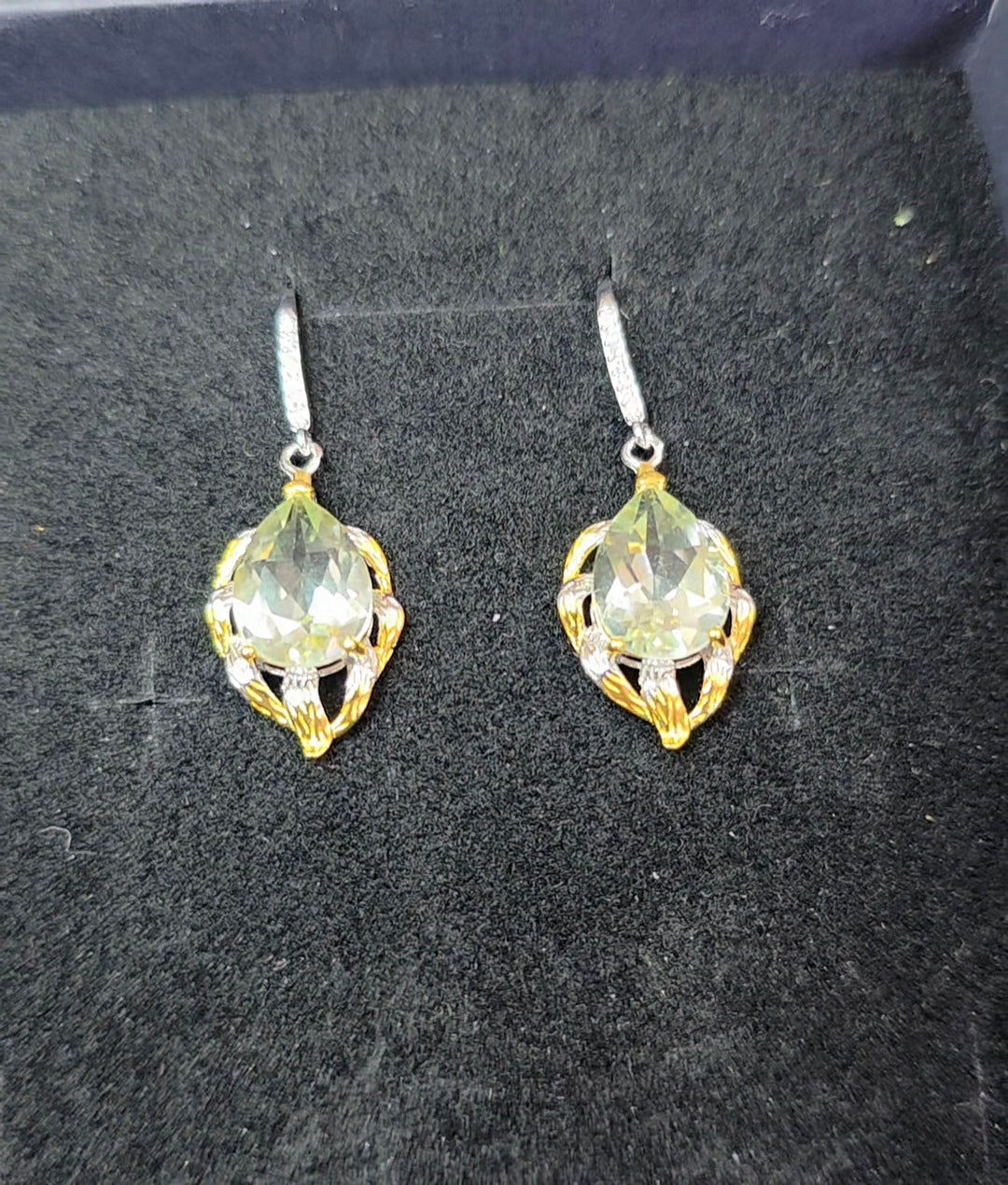 Green Quartz Earrings