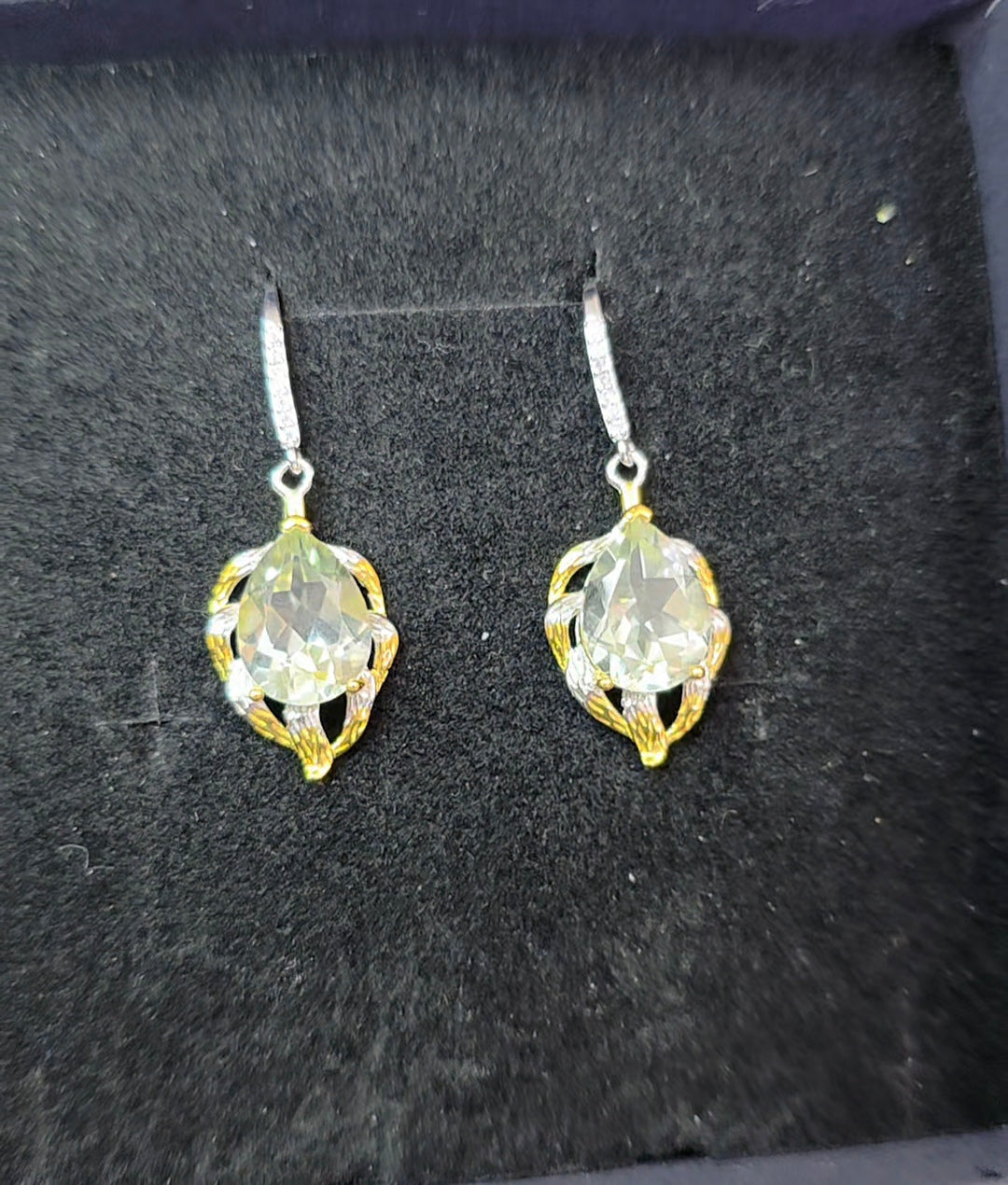 Green Quartz Earrings