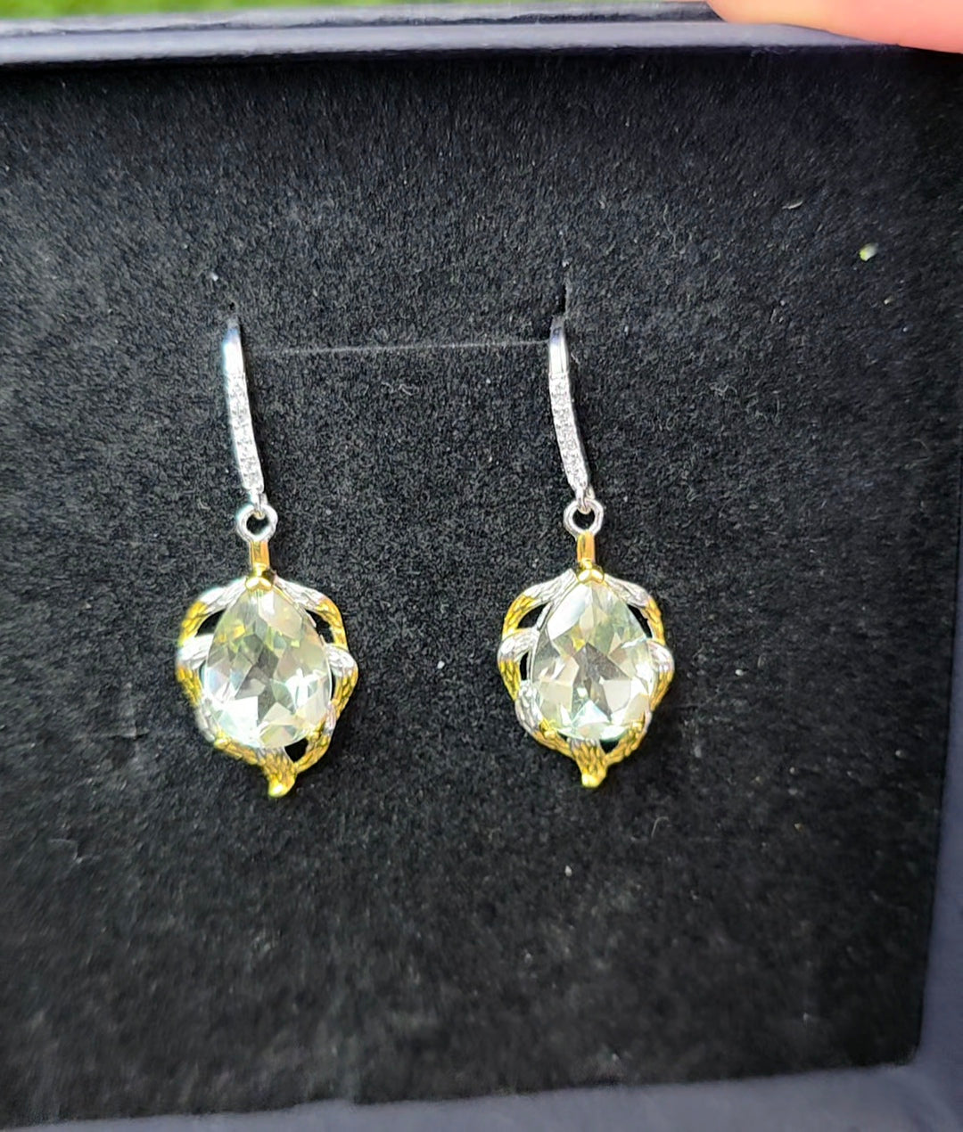 Green Quartz Earrings