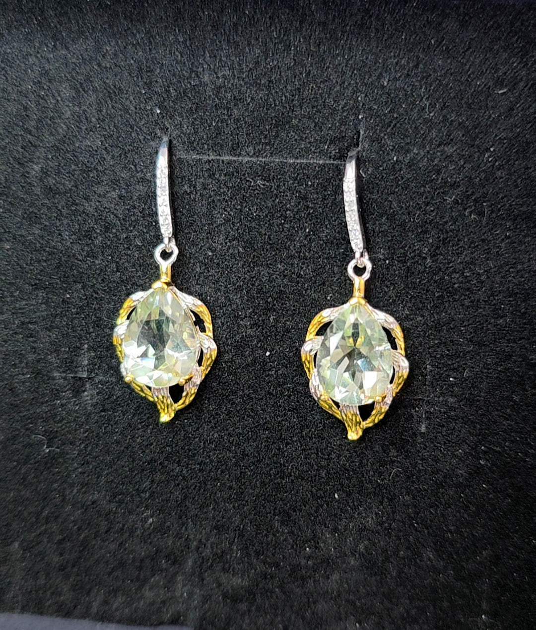 Green Quartz Earrings