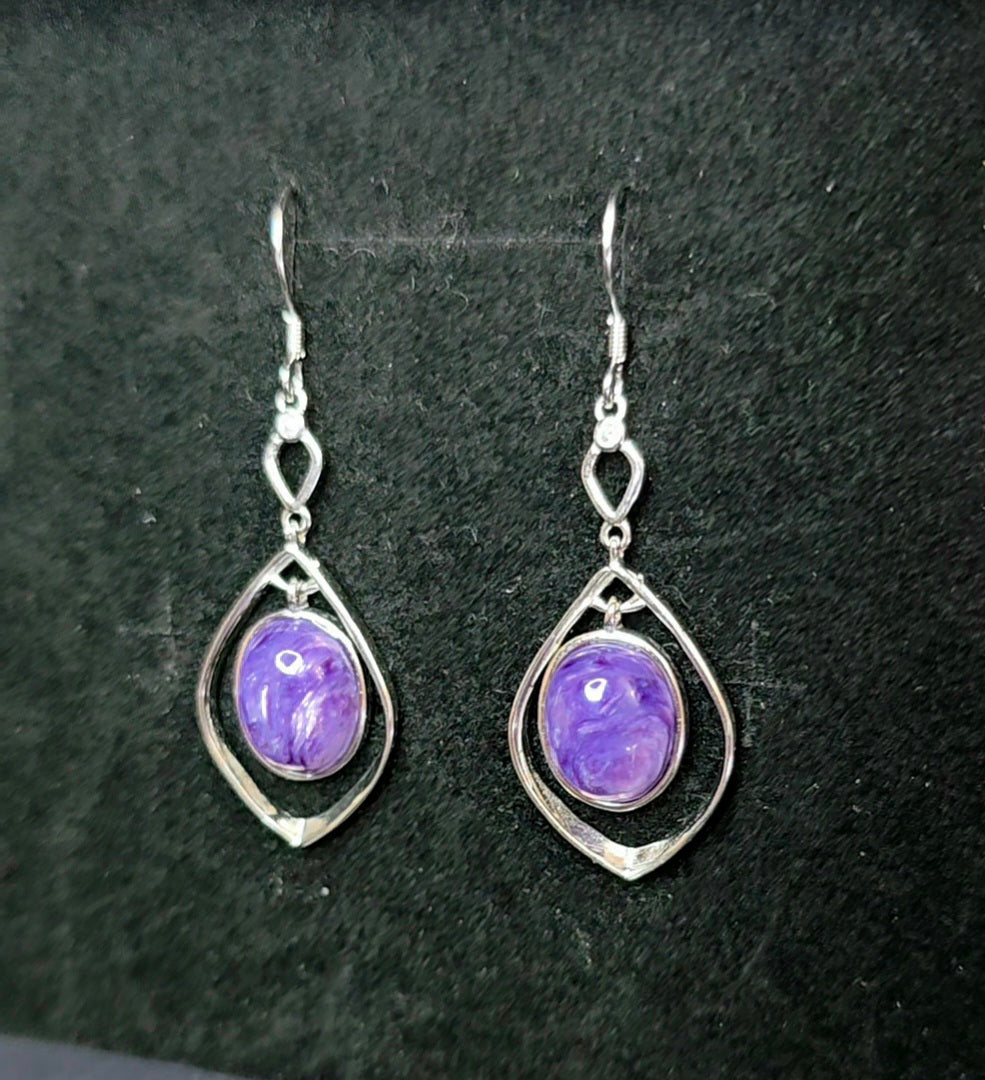 Charoite Earrings