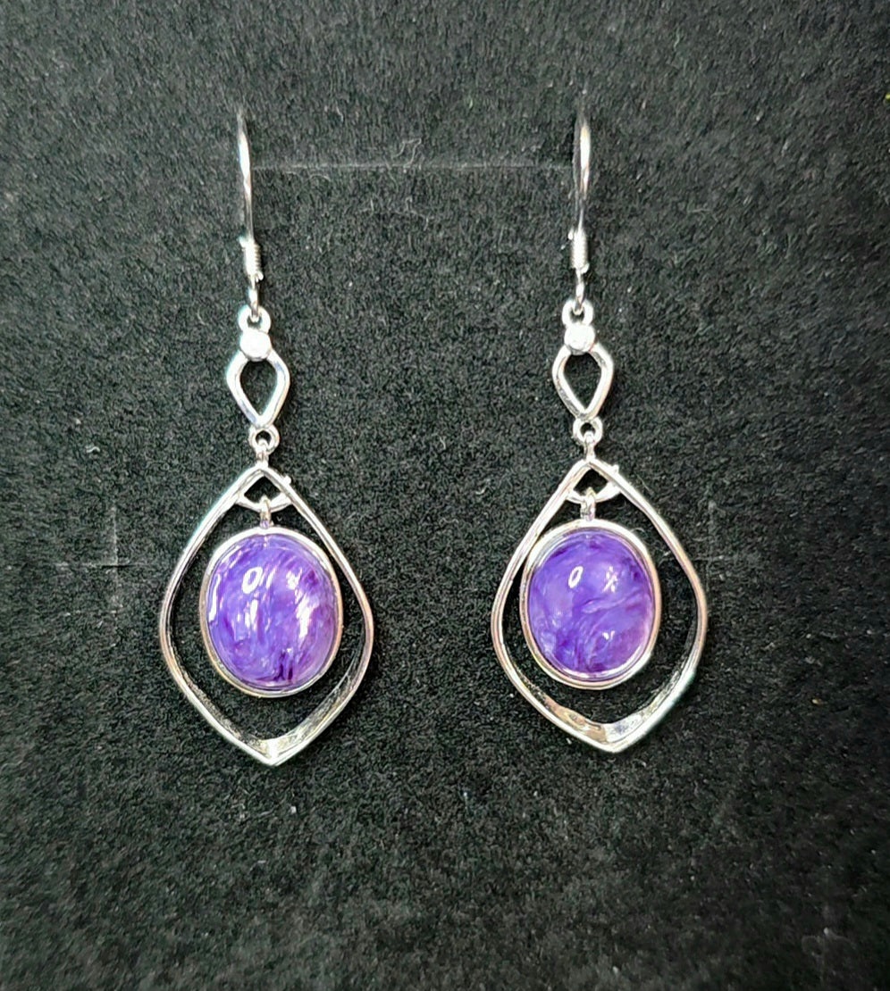 Charoite Earrings