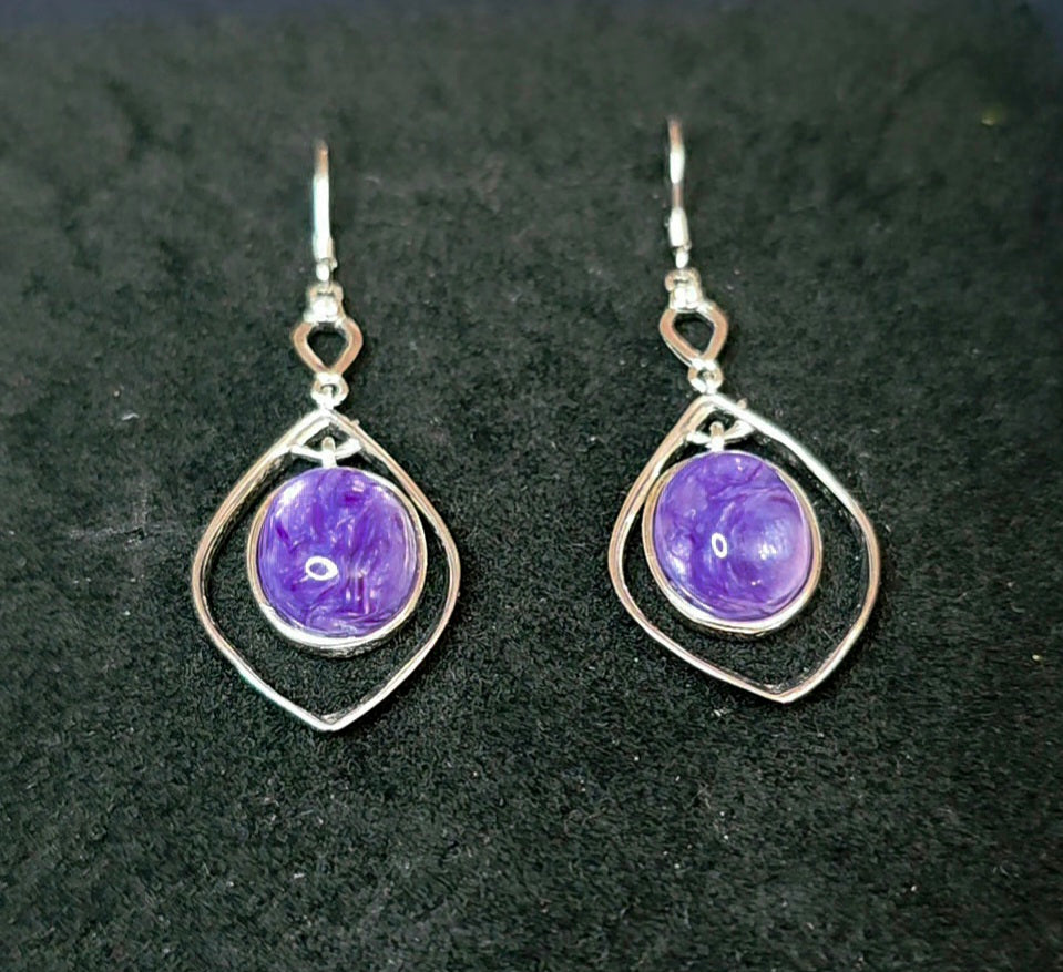 Charoite Earrings