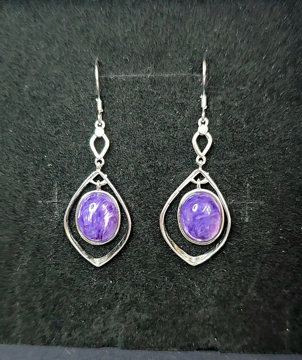 Charoite Earrings
