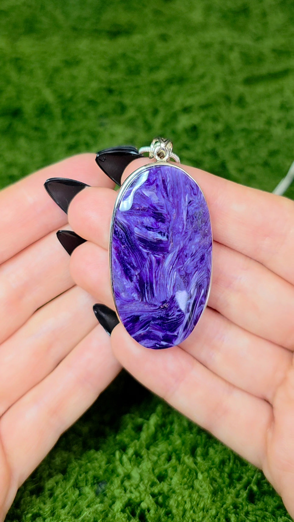 Large Charoite Pendant