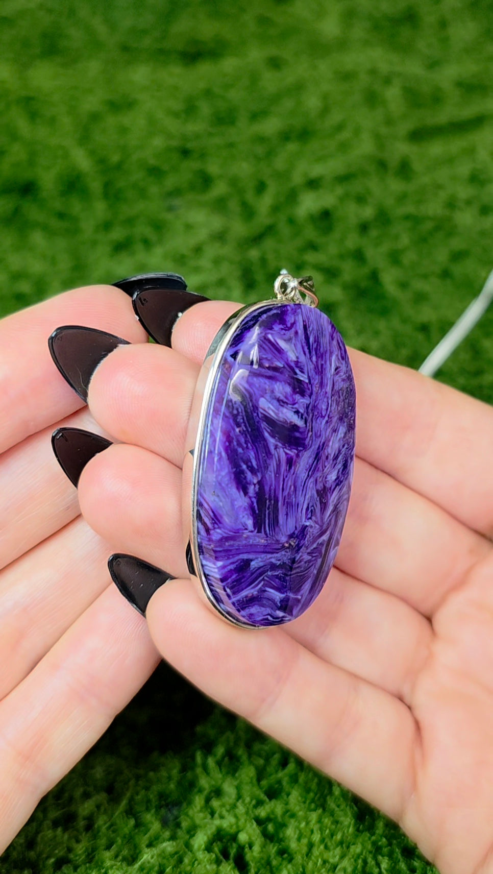 Large Charoite Pendant