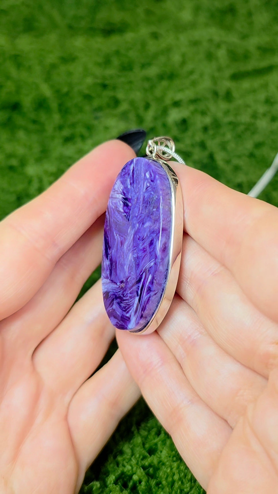 Large Charoite Pendant