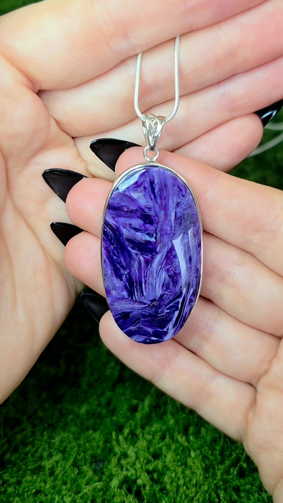 Large Charoite Pendant