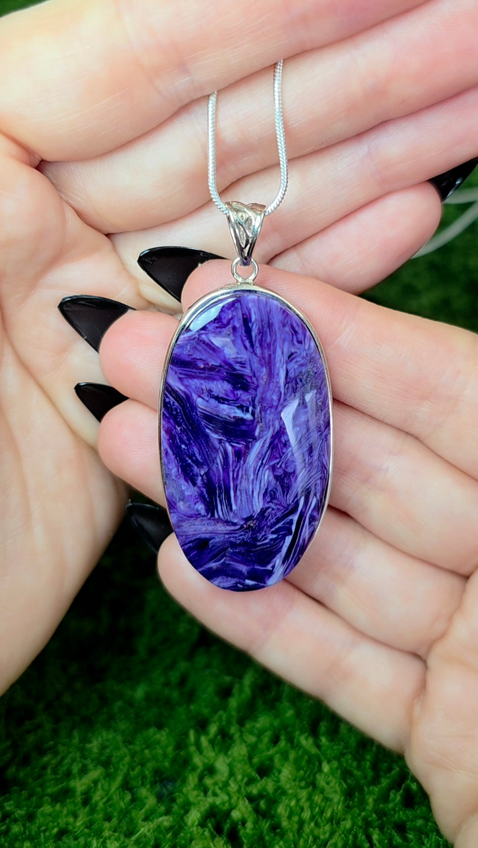 Large Charoite Pendant