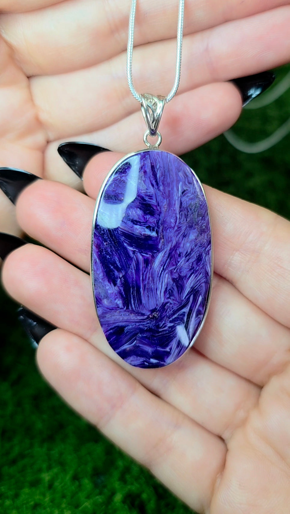 Large Charoite Pendant