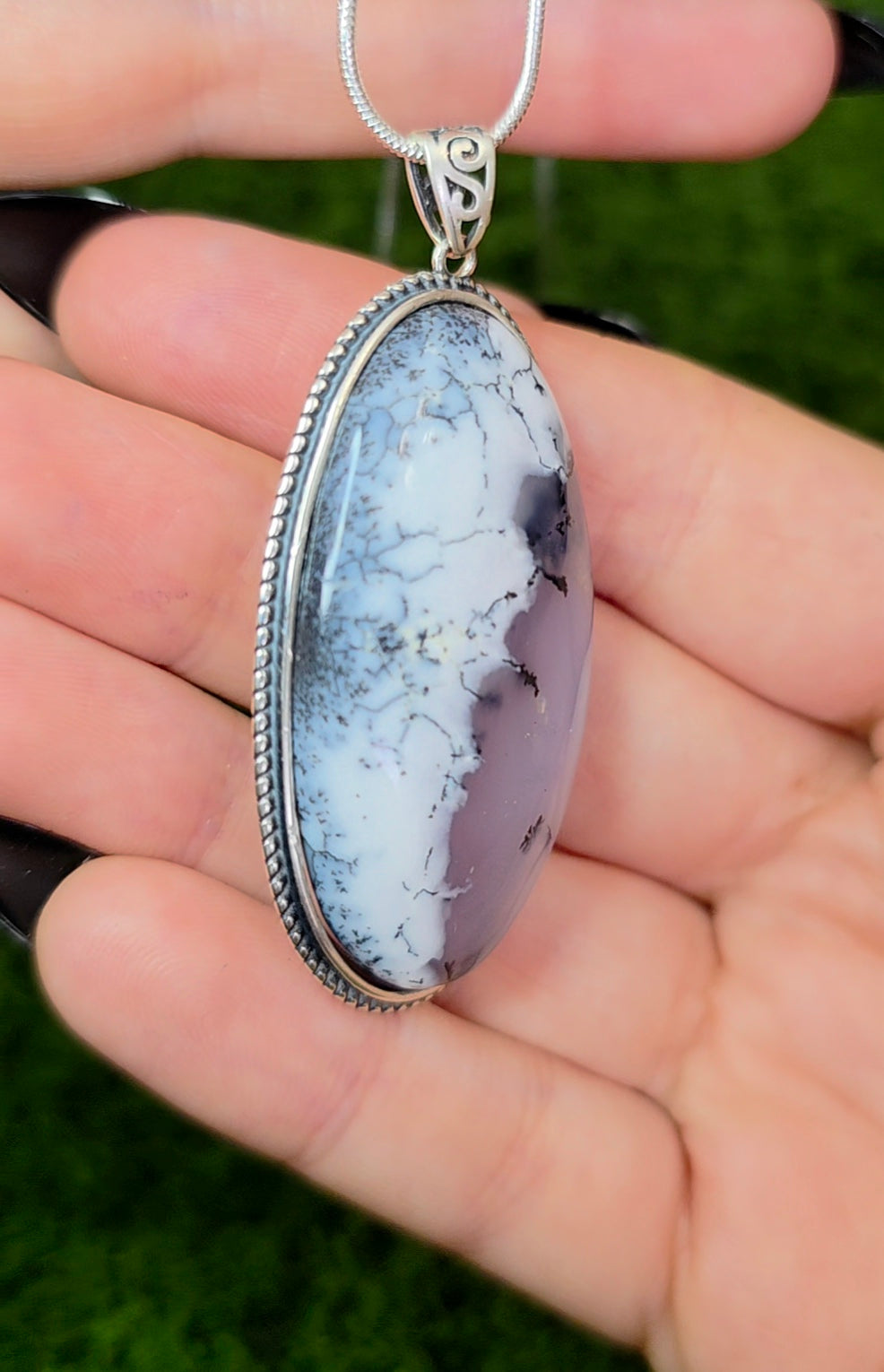 Dendritic Opal Pendant