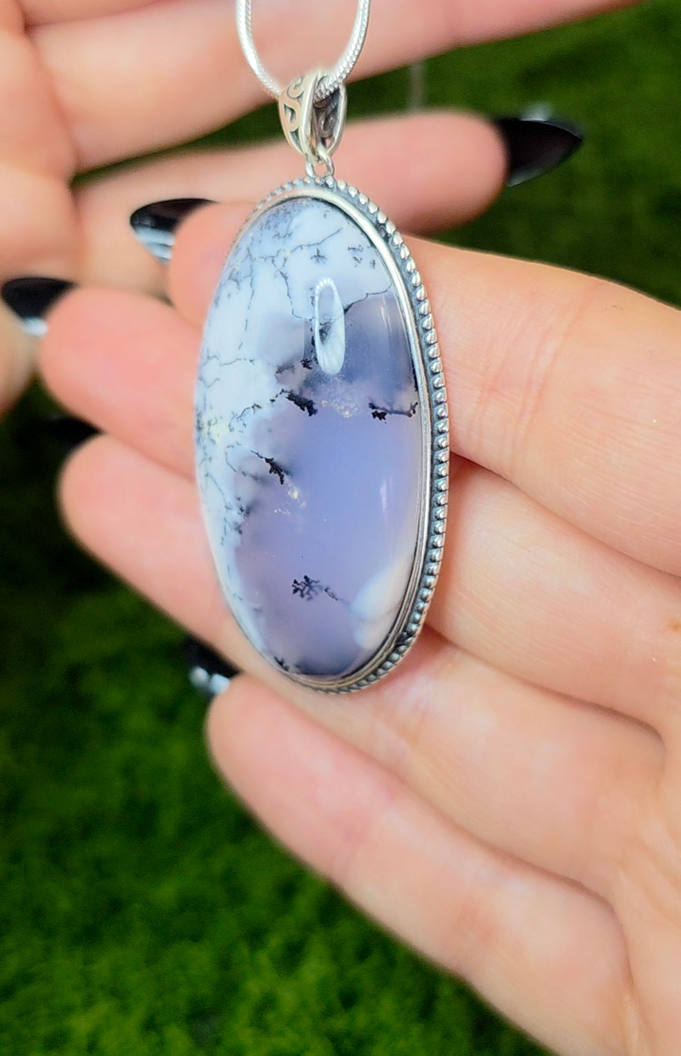 Dendritic Opal Pendant