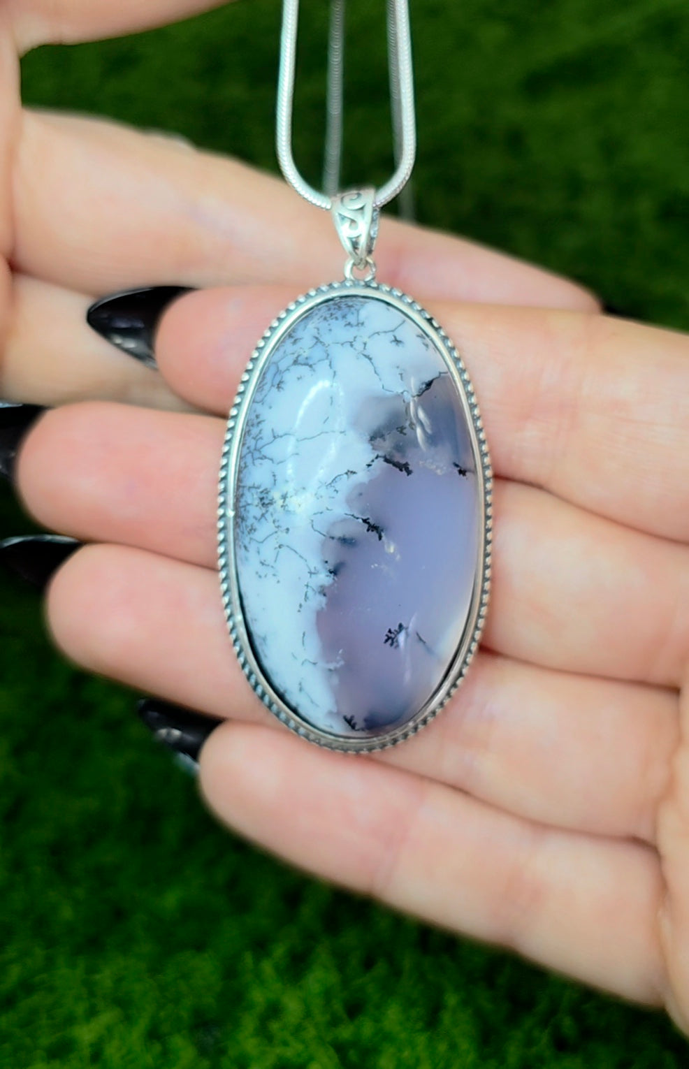 Dendritic Opal Pendant