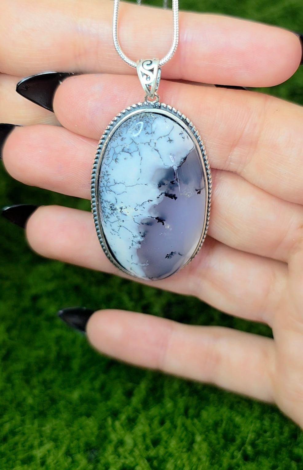 Dendritic Opal Pendant