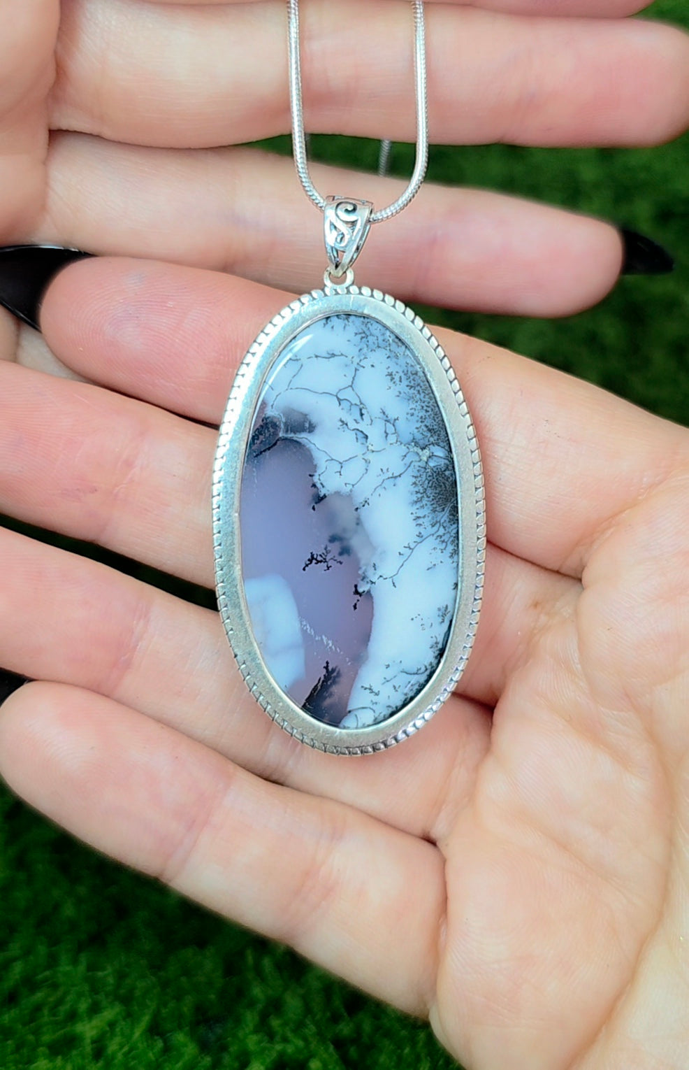 Dendritic Opal Pendant