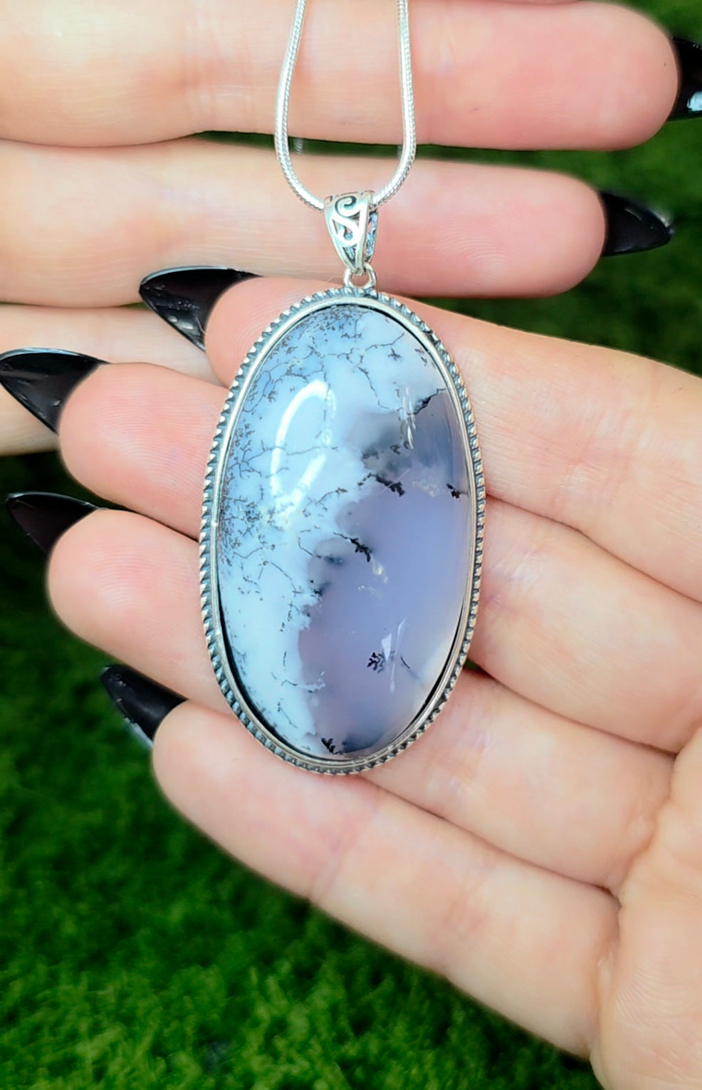 Dendritic Opal Pendant