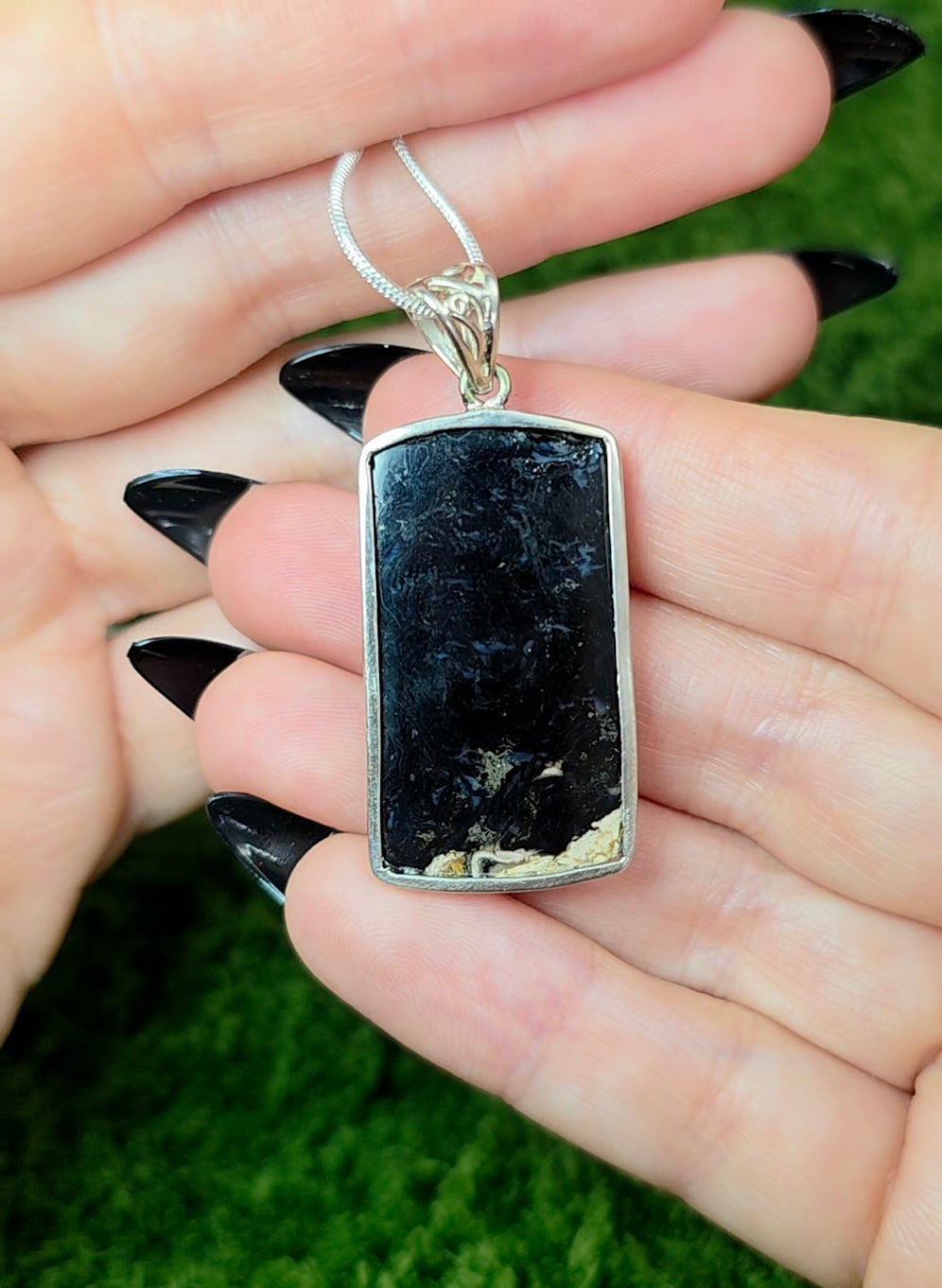 Fossilized Palm Root Pendant
