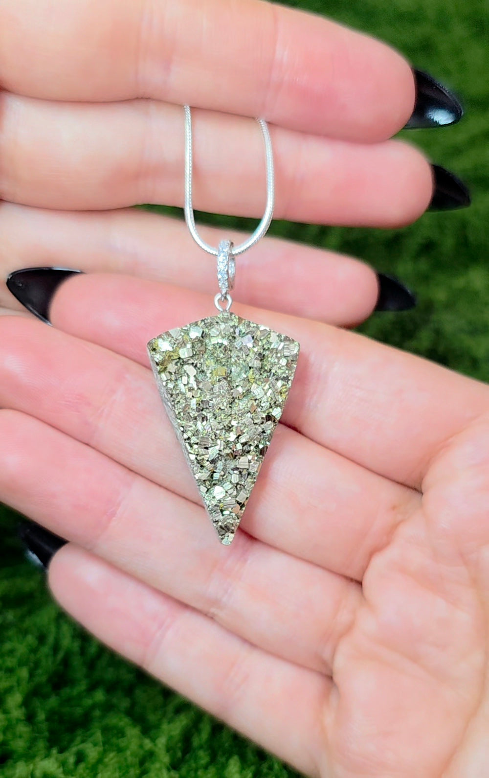 Pyrite Pizza Pendant