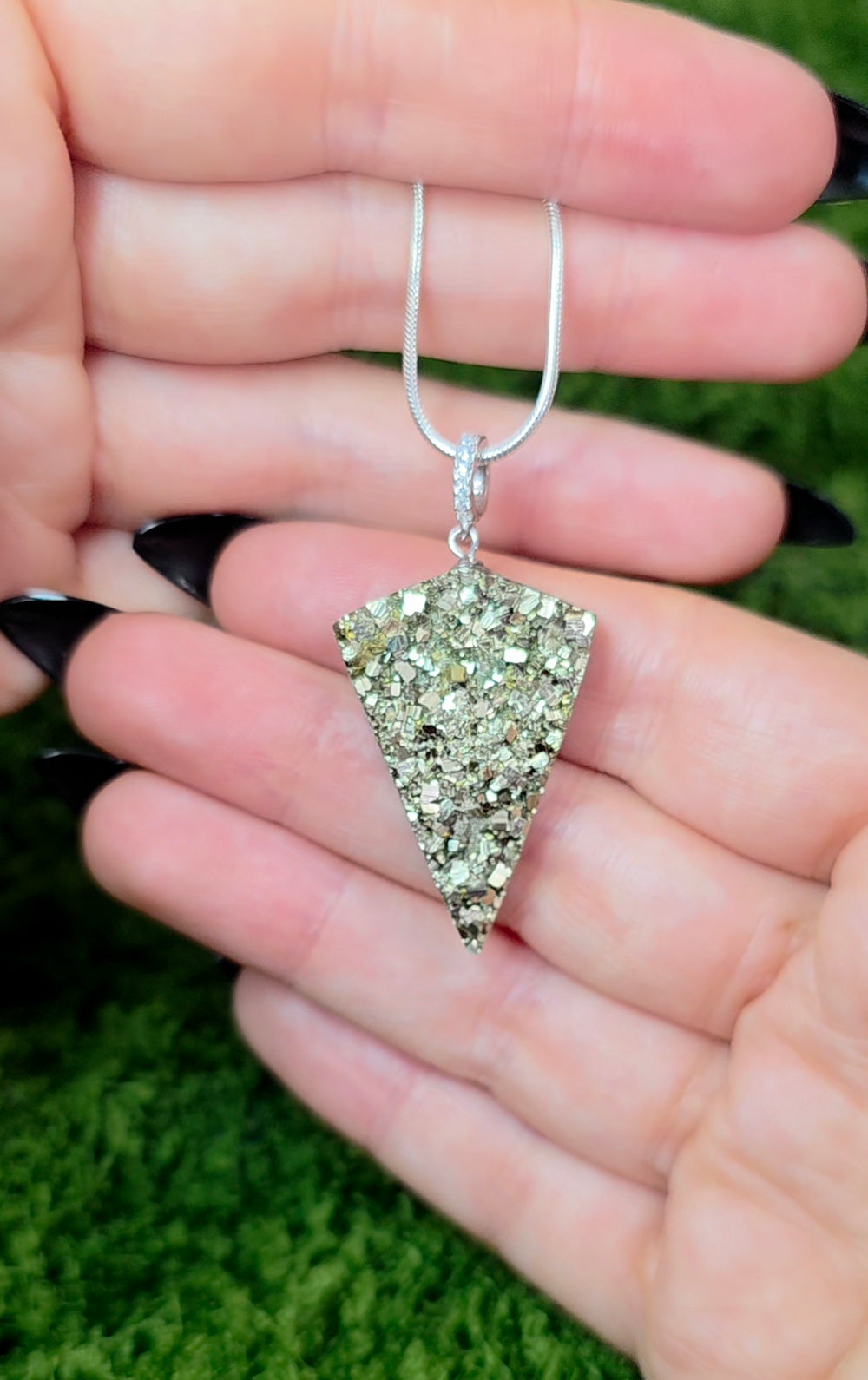 Pyrite Pizza Pendant