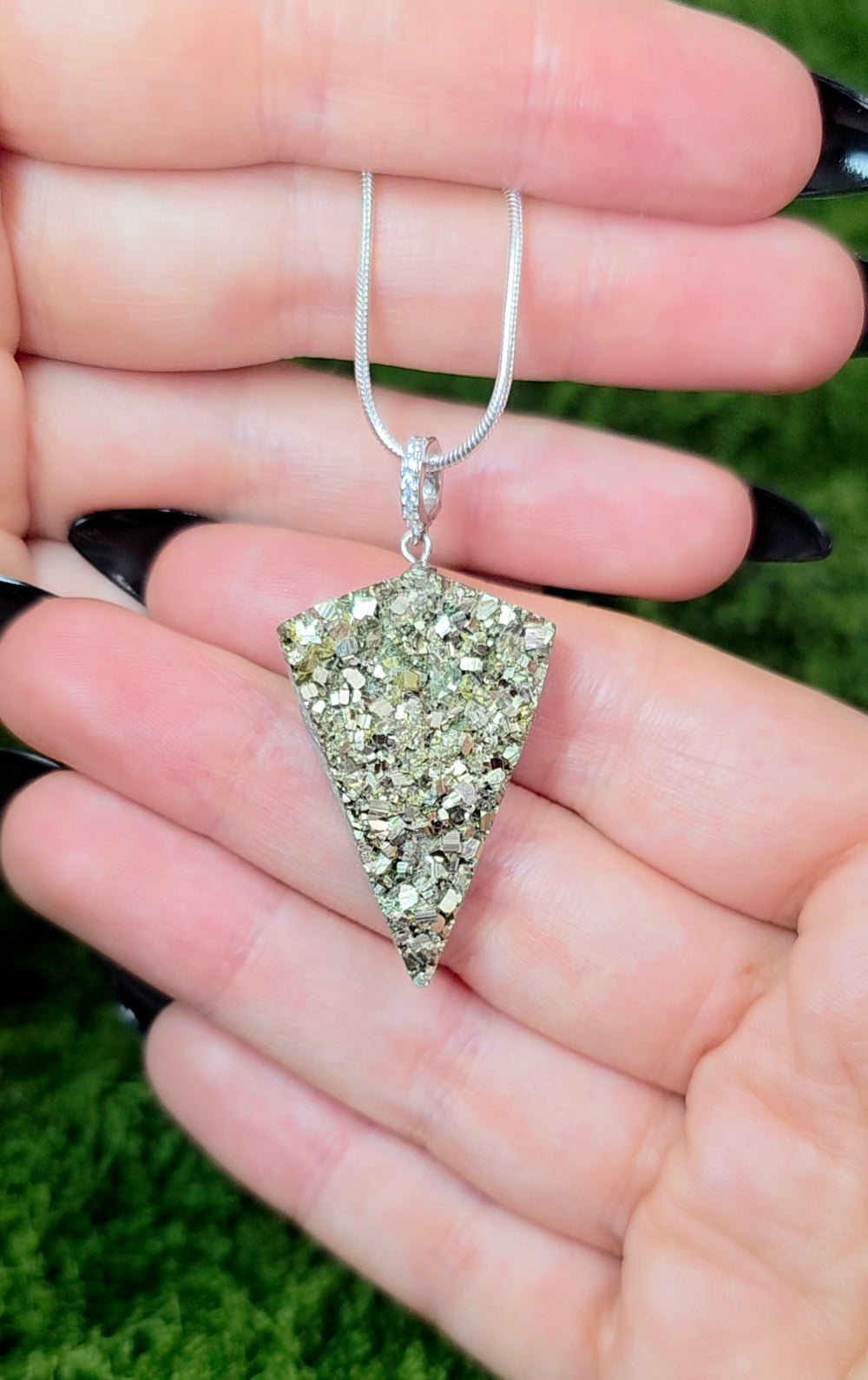 Pyrite Pizza Pendant