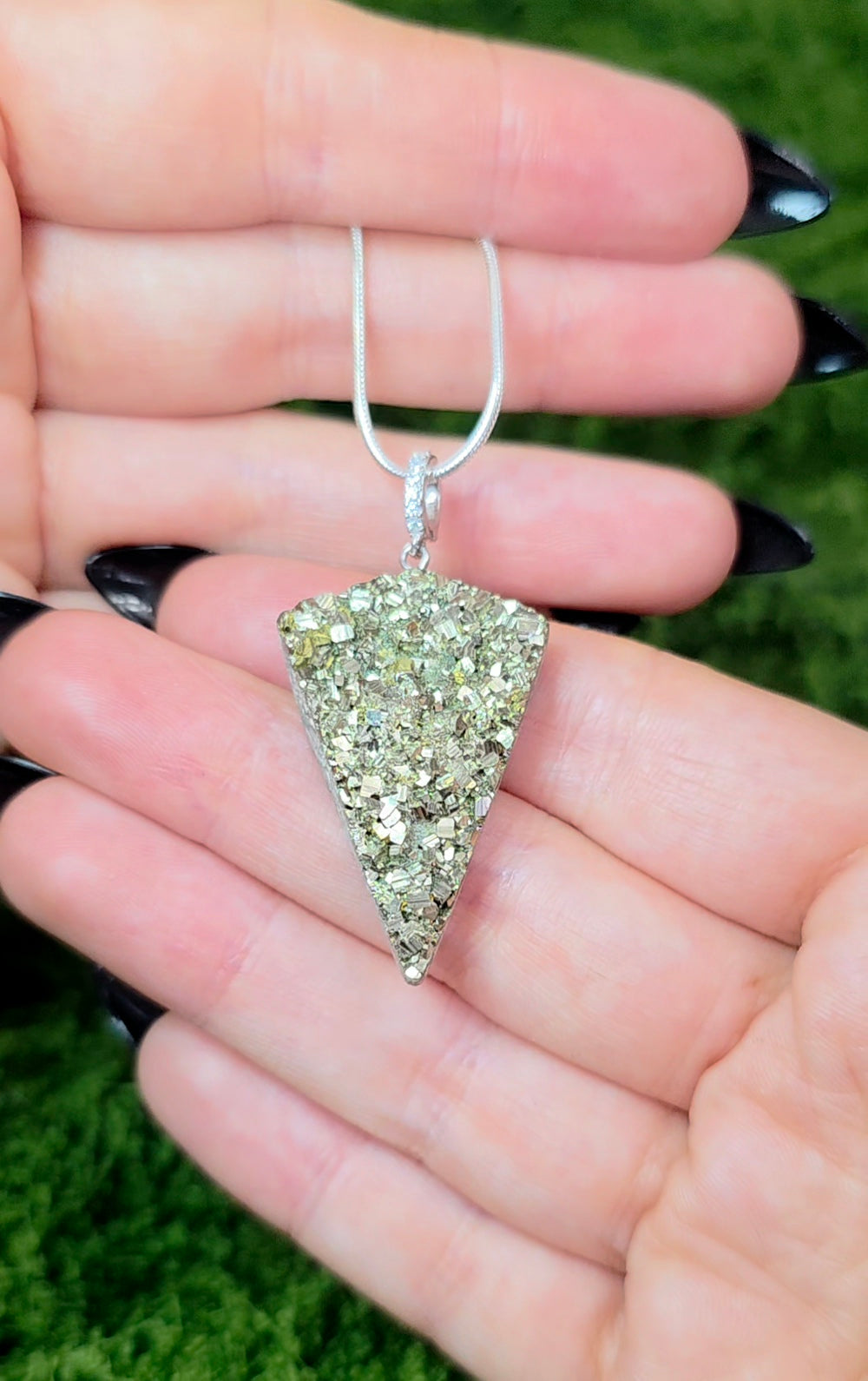 Pyrite Pizza Pendant