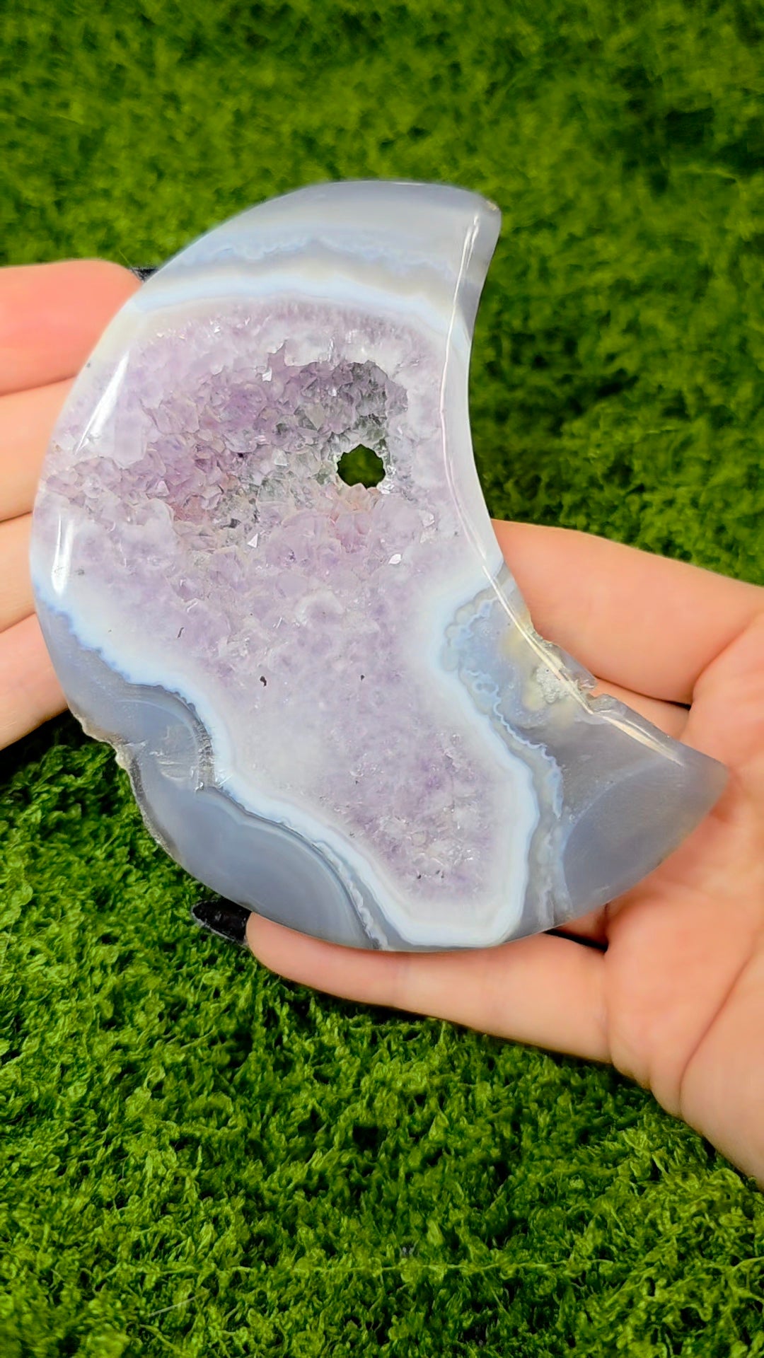 Amethyst and Agate Moon B