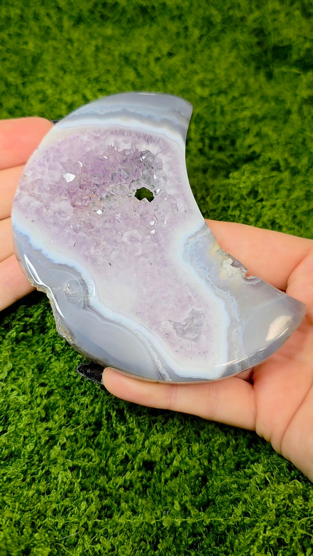 Amethyst and Agate Moon B