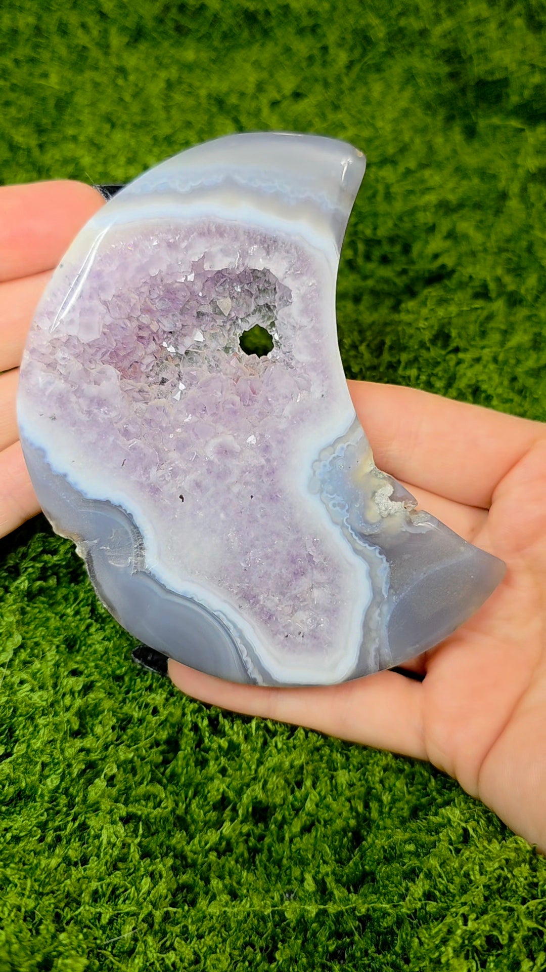 Amethyst and Agate Moon B