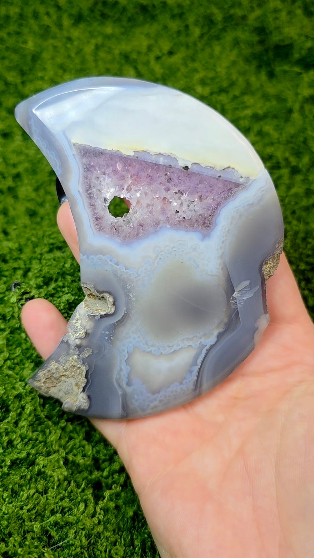 Amethyst and Agate Moon B