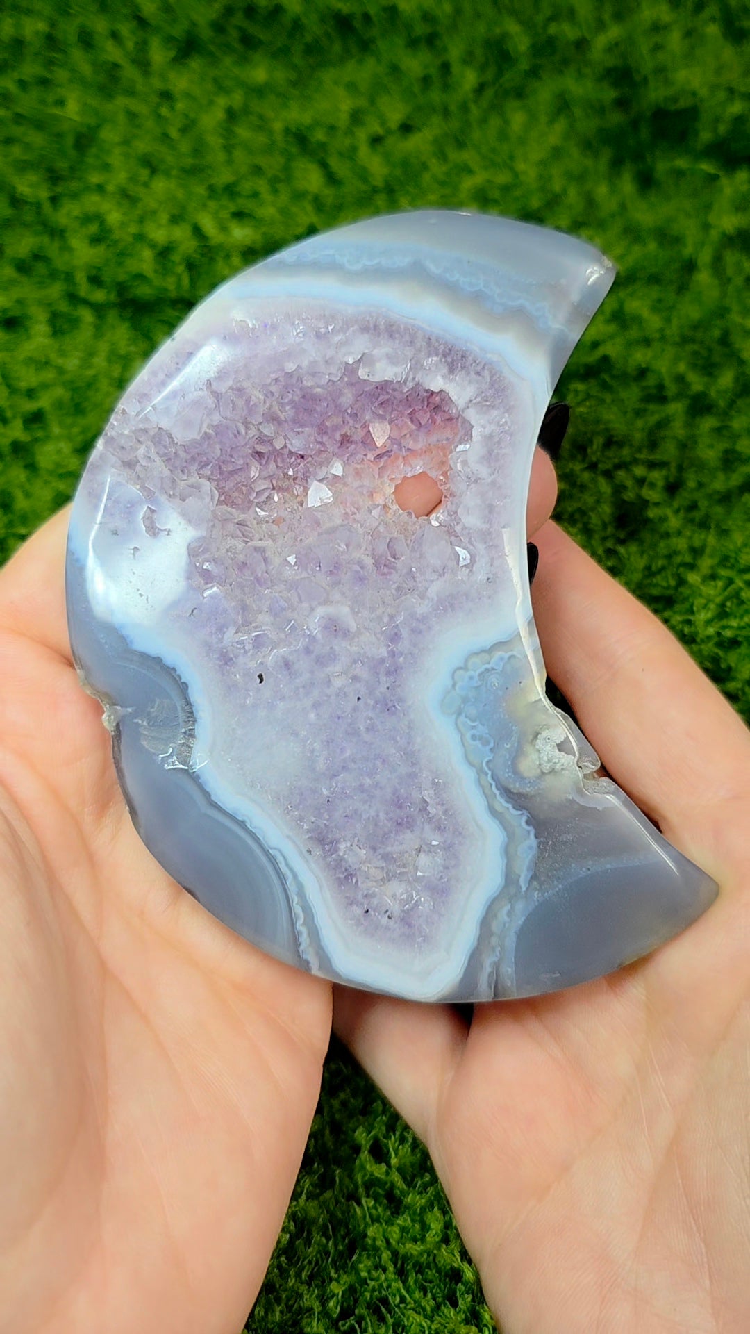Amethyst and Agate Moon B
