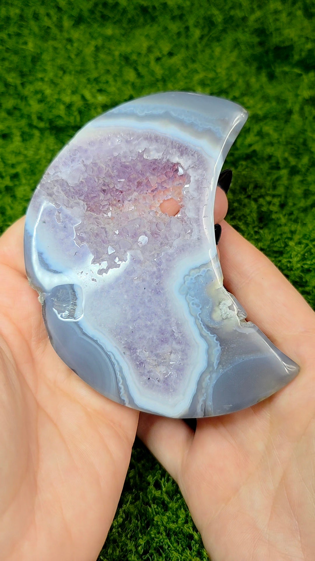 Amethyst and Agate Moon B