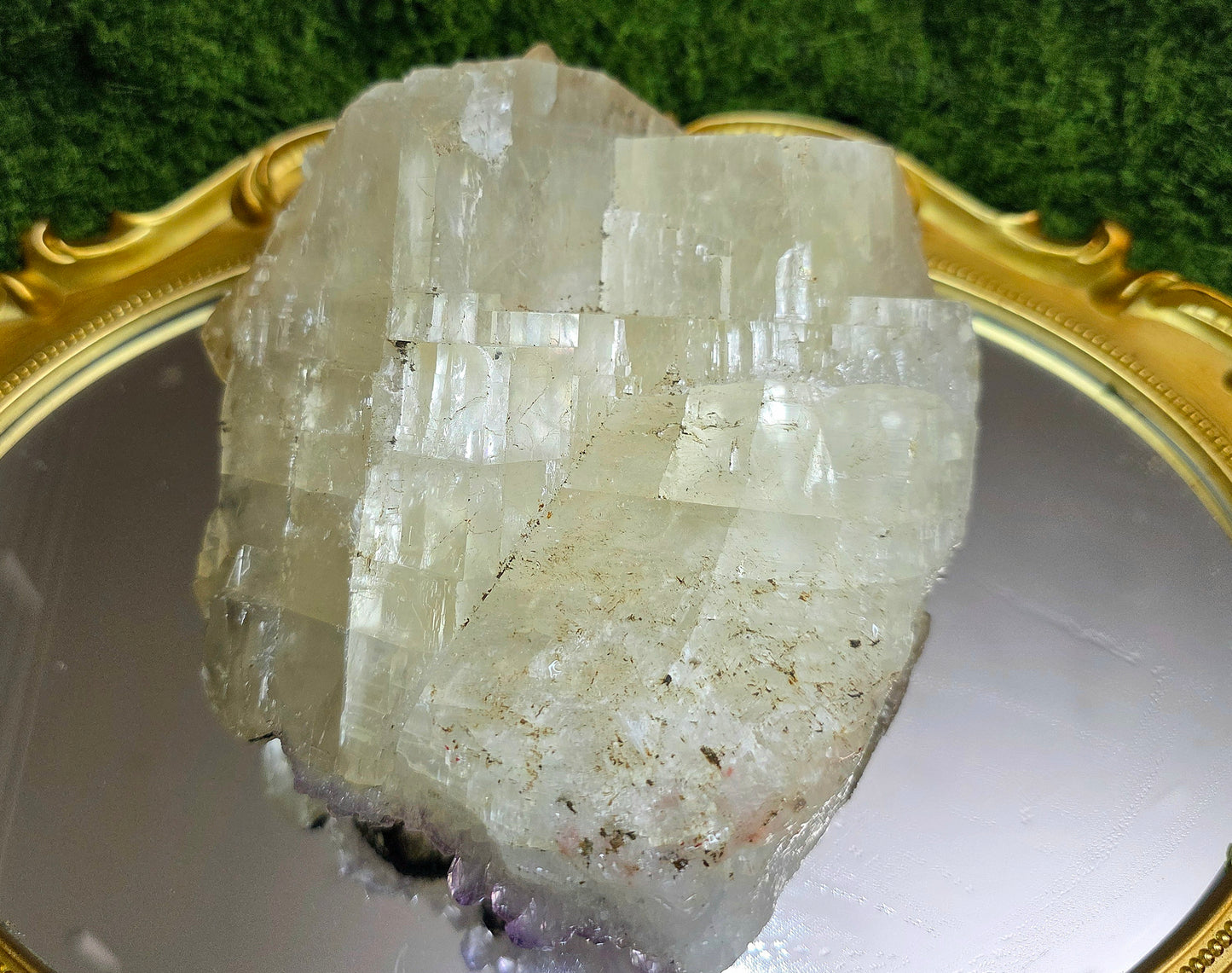 Amethyst, Calcite, and Goethite Specimen