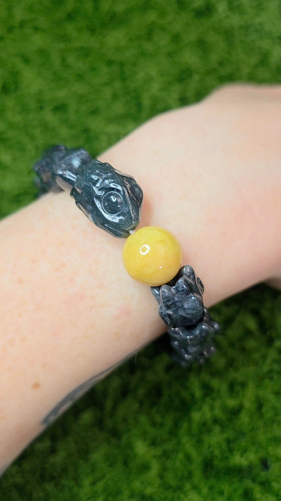 Black Jadeite Dragon Bracelet